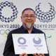 Asao Tokolo and his winning logo.